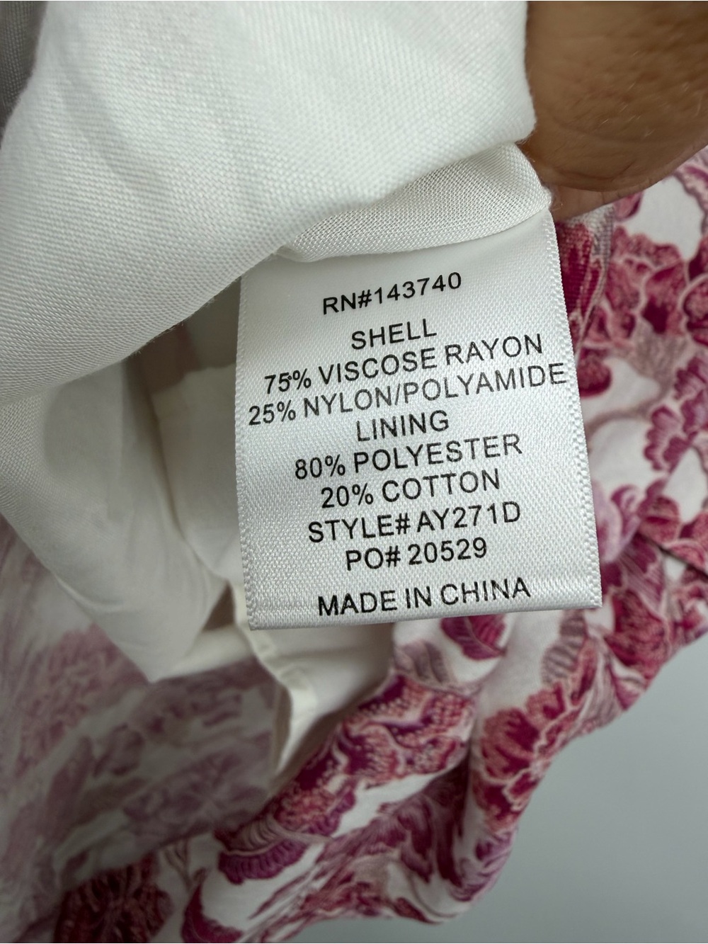 Hyacinth House Floral Strapless Peplum Midi Dress XS Pink Ivory - Picture 7 of 8